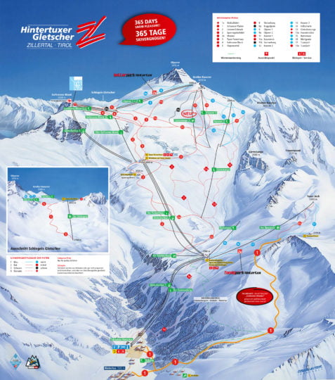 hintertux mapa