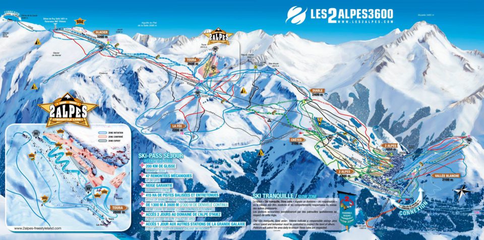 les 2 alpes mapa tras