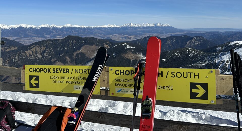 Chopok narty samolotem