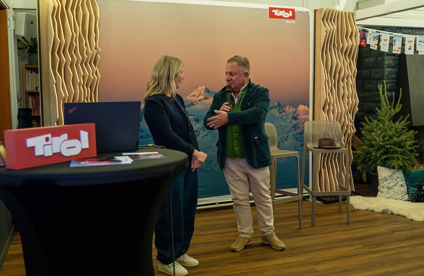 Katarzyna Gaczorek z Tirol Werbung i Robert Makłowicz